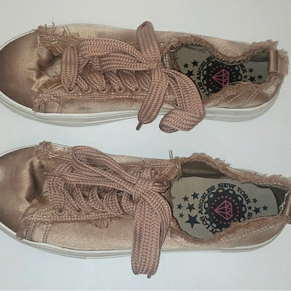 Rock and Candy Lace Up Platform Sneakers Shoes Silky Rose Woman’s US Size 9 New - Picture 2 of 11